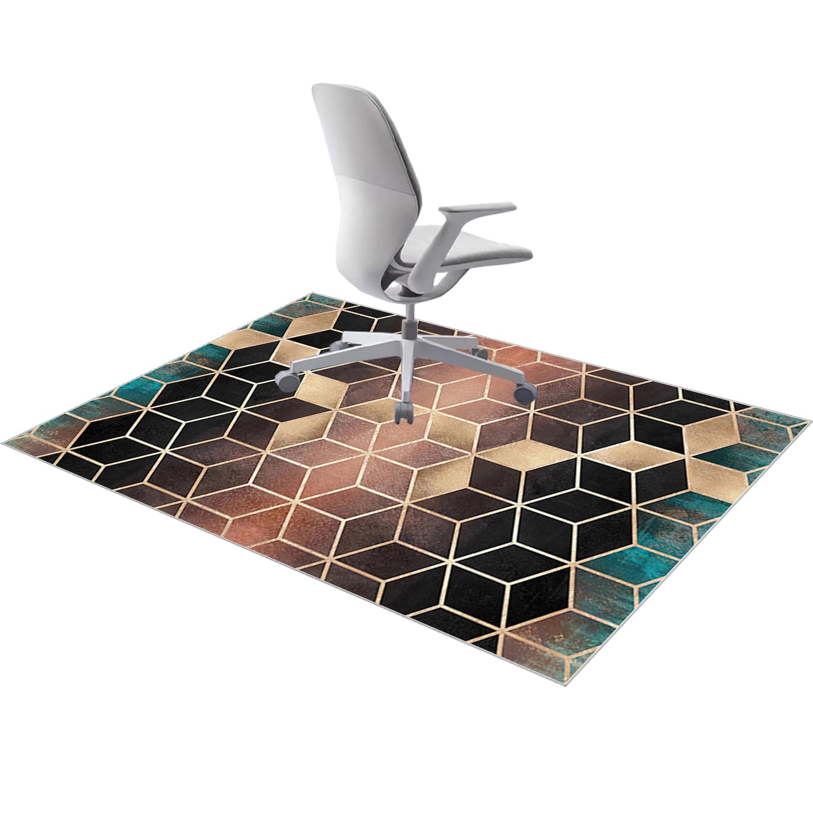 Tehocwiz Office Chair Mat for Hardwood Floor, Floor Protector Mat, Non Slip Floor Mat for Office Gaming Chair, Chair Rolling Mat, Desk Chair Mat for wooden Floors 120 x 150 cm