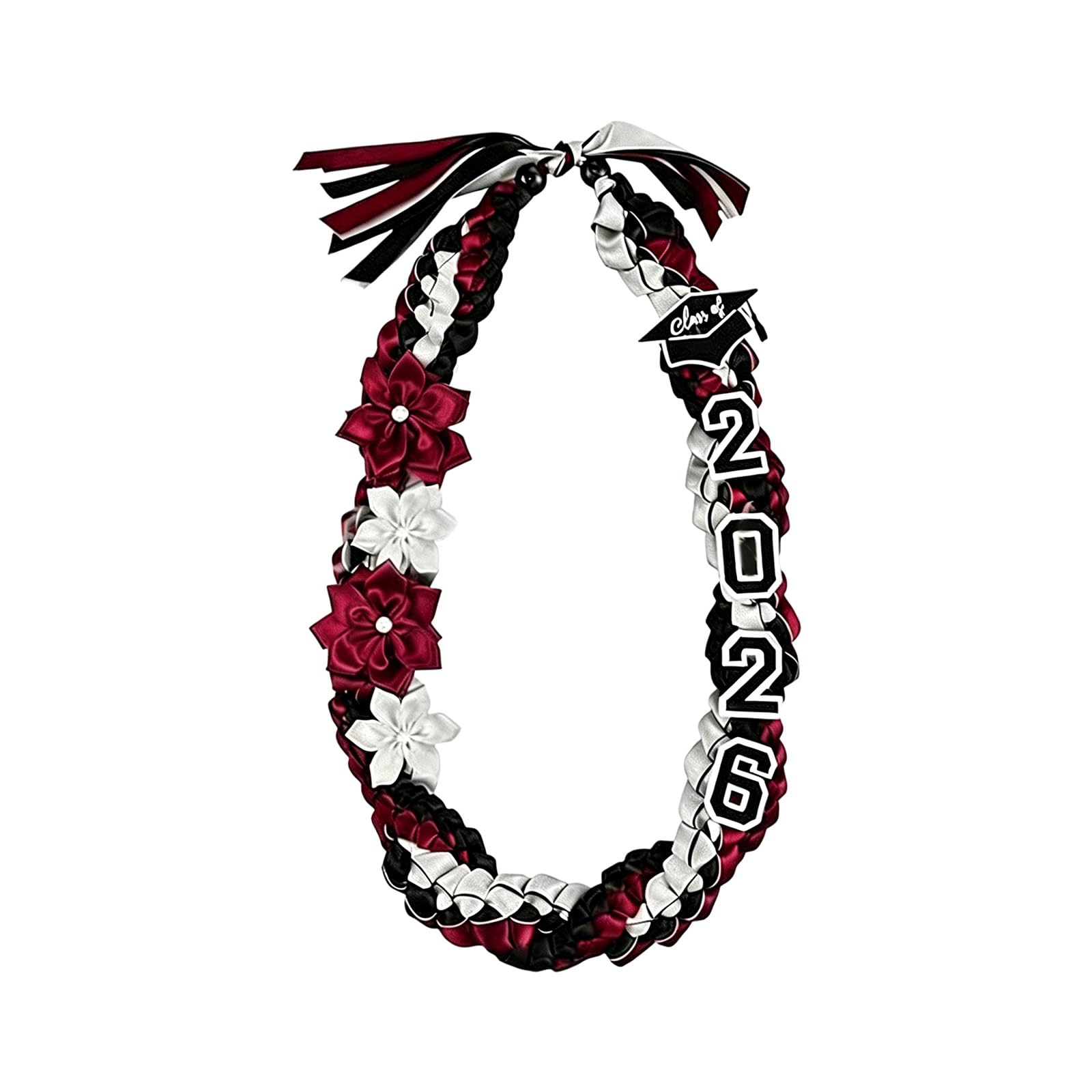 Academic Regalia Tassels Cord for 2026 Graduates Valedictorian Colors Double Streamers Design Adjustable Bachelor Graduation Sash