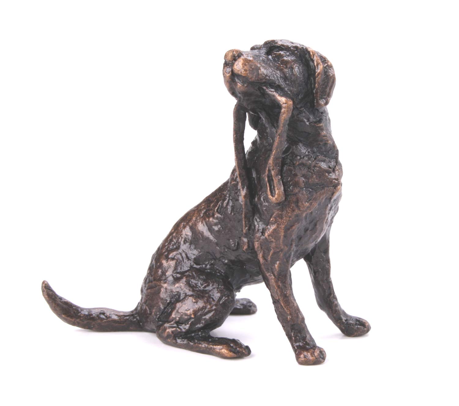 Butler & Peach Bronze - Solid Miniature Labrador With Lead