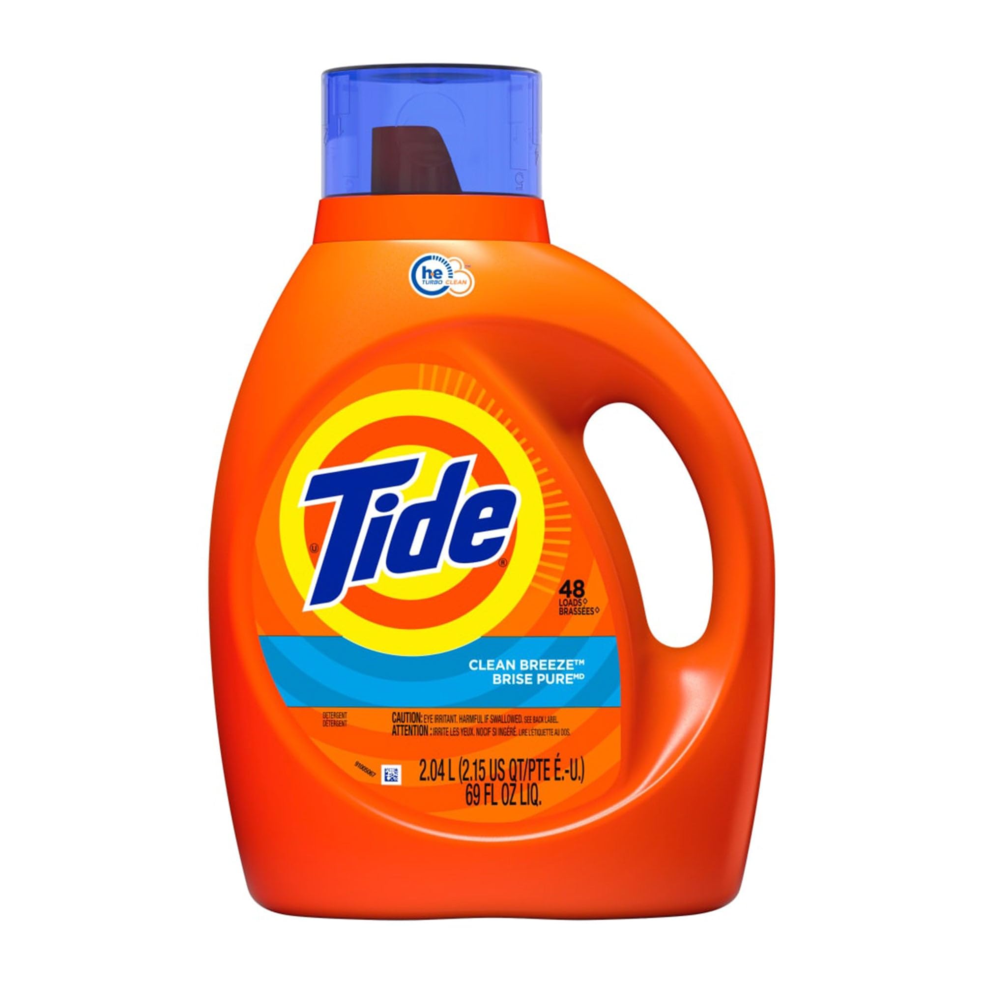 Tide Tide Liquid Laundry Detergent, Clean Breeze, 48 loads, 69 fl oz, 69 Fl Oz
