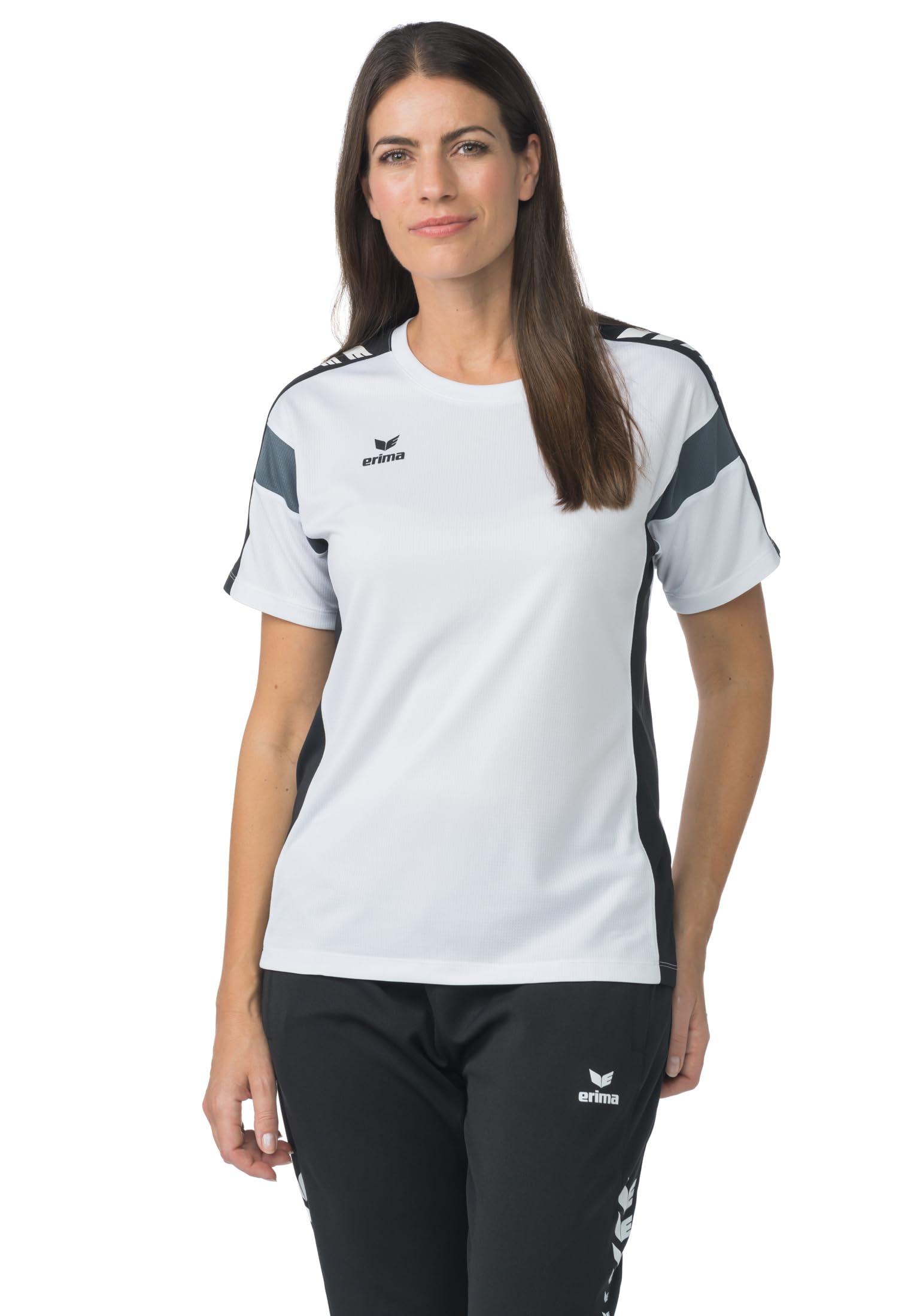 Erima Women's Celebrate 125 Functional T-Shirt (1082514), White/Black, 38