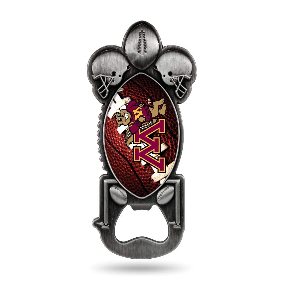 Rico Industries NCAA Minnesota Golden Gophers Magnetic Metal Bottle Opener Party Starter