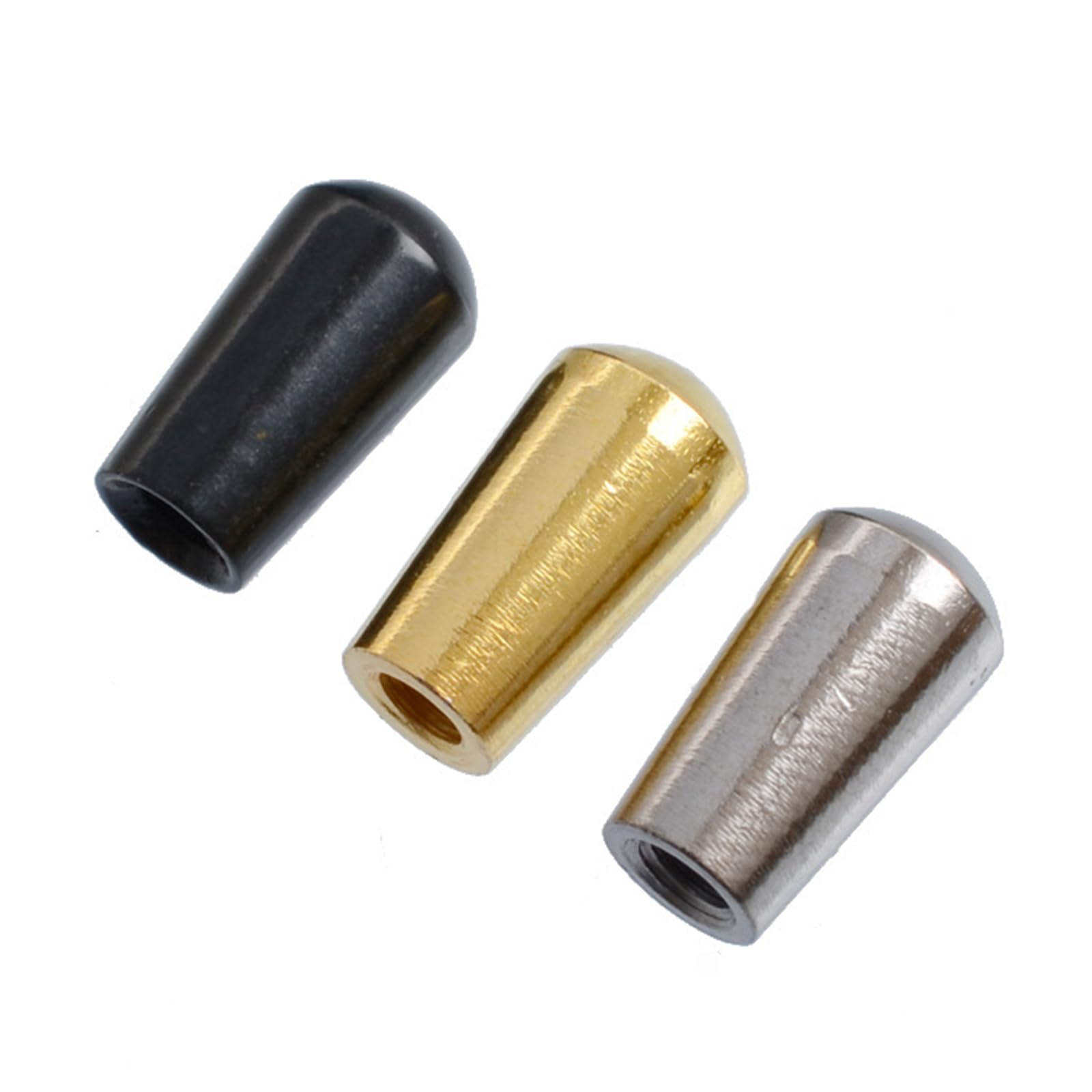 Montesy Mixed Colors 3Pcs Guitar Toggle Switch 3 Way Selector For Electric Guitar Part Replacement Parts 3 Way Toggle Tip Knobs Switch Tip Guitar Pickup Switch