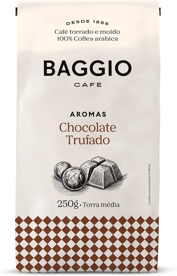 Baggio Café Café Torrado e Moído Aroma de Chocolate Trufado 250g