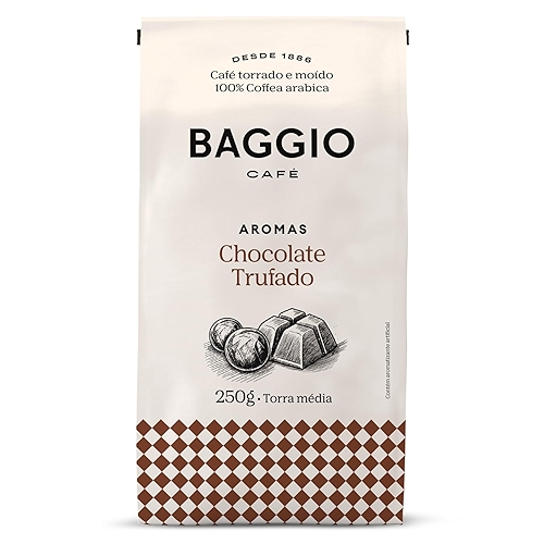 Baggio Café Café Torrado e Moído Aroma de Chocolate Trufado 250g Baggio Café Café Torrado e Moído Aroma de Chocolate Trufado 250g