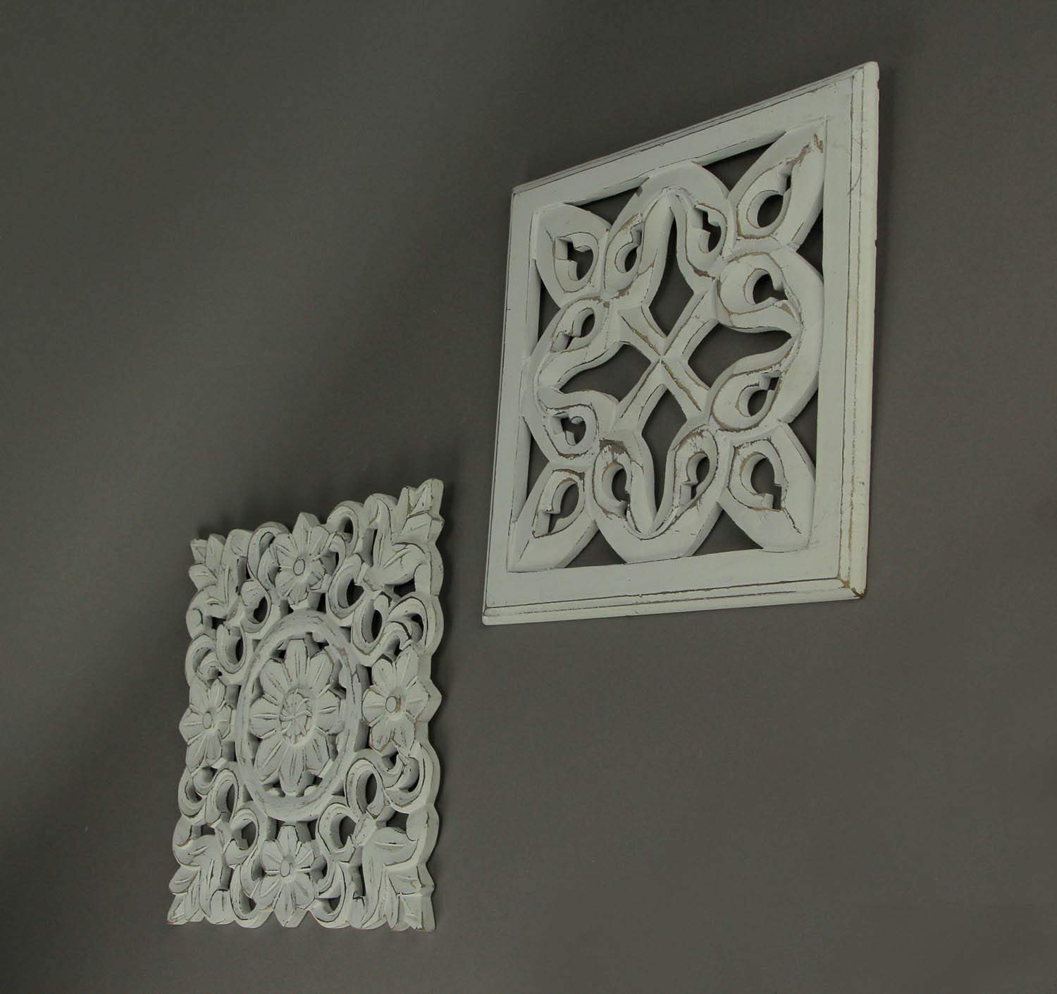 Amazon.co.jp: Things2Die4 ホワイトアンティーク調木製装飾