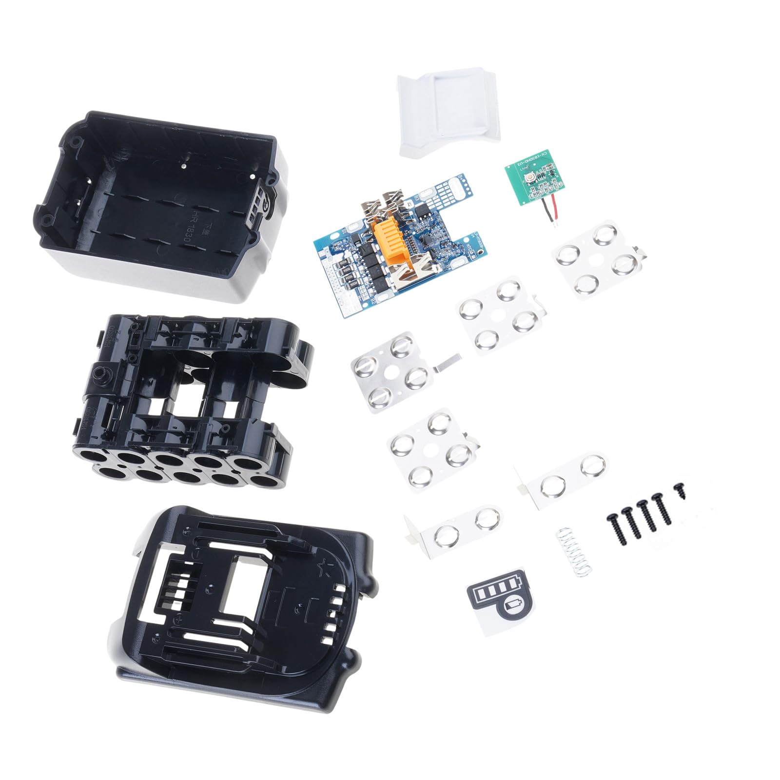 Hzbb Box With Pcb Battery Shell Set For Bl1830 18V Battery Damaged Enclosures Repair Easy Installation And Thermals Protective