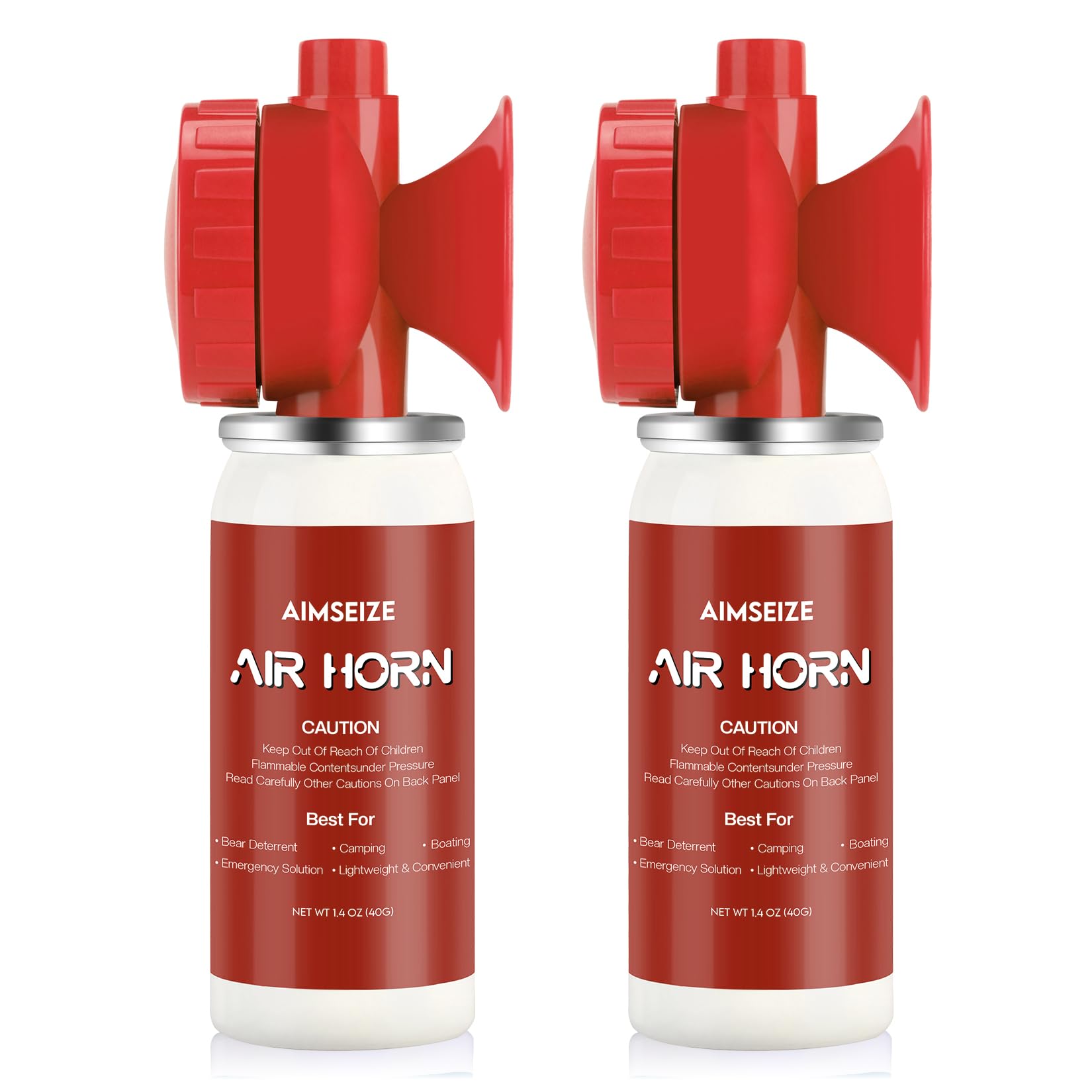 Loud Air Horns for Safety: Boat Horn Marine Bear Horn - 124dB Fog Hand Held Air Horns for Sporting Events