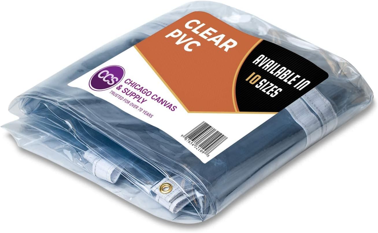 HeavyDuty Waterproof Clear PVC Tarp By CCS CHICAGO CANVAS & SUPPLY