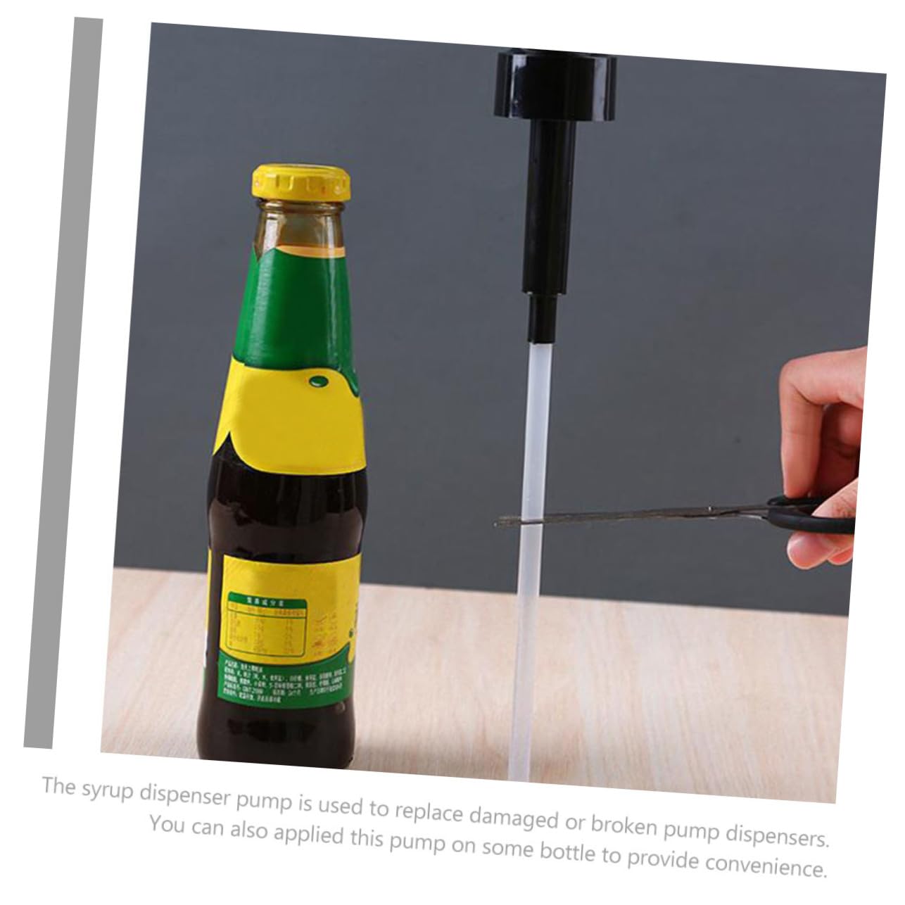 Cabilock Plastic Sauce Bottle Pump Head Syrup Dispenser Pump Kitchen Oil Dispenser Nozzle Easy to Install