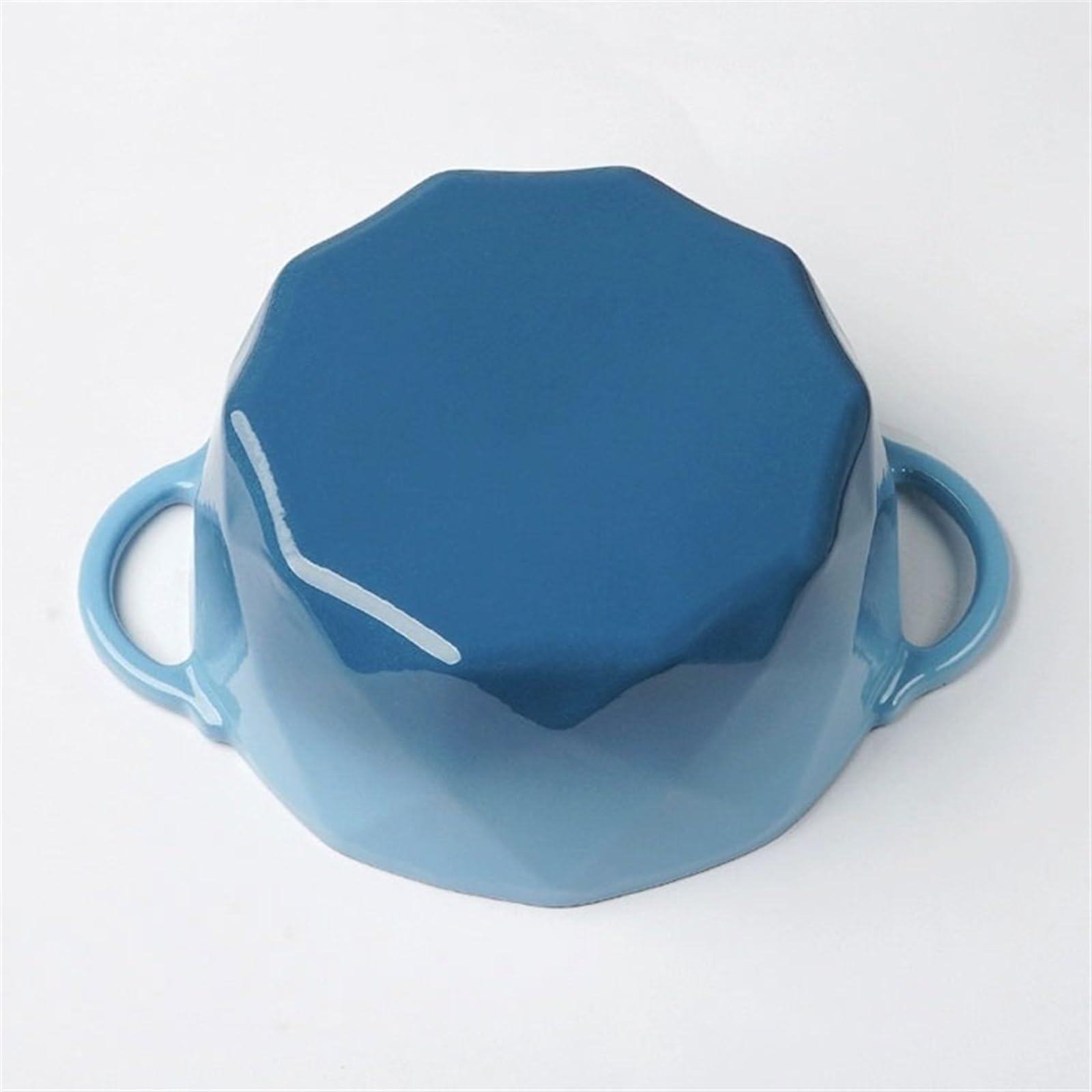 Cacerolas Olla esmaltada de hierro fundido de 22cm, olla for estofado a fuego lento, olla for sopa multifuncional for el hogar, antiadherente Universal Pote de cazuela