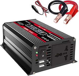 Inversor de onda senoidal modificada de potência de pico de 4000 W Display LED Inversor de potência nominal de 300 W DC 12 V para conversor de CA 110 V Inversor de carregador de energia de carro