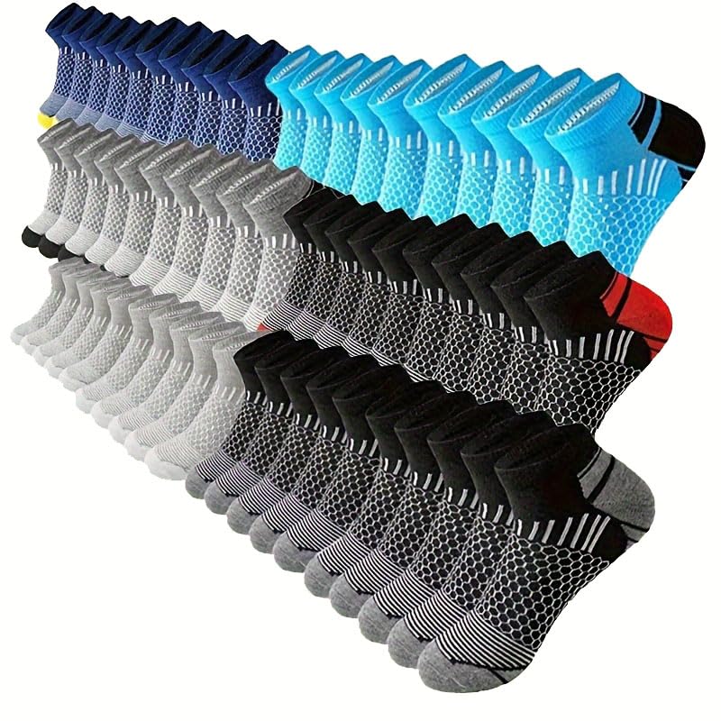 Ship Socks for Men, Comfortable, Breathable, Non Slip, Suitable for All Seasons (20 Pairs)2