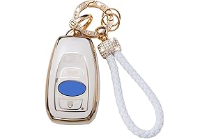 Gematay Subaru WRX STI Accessories-Flexible Key Fob Cover with Keychain Lanyard