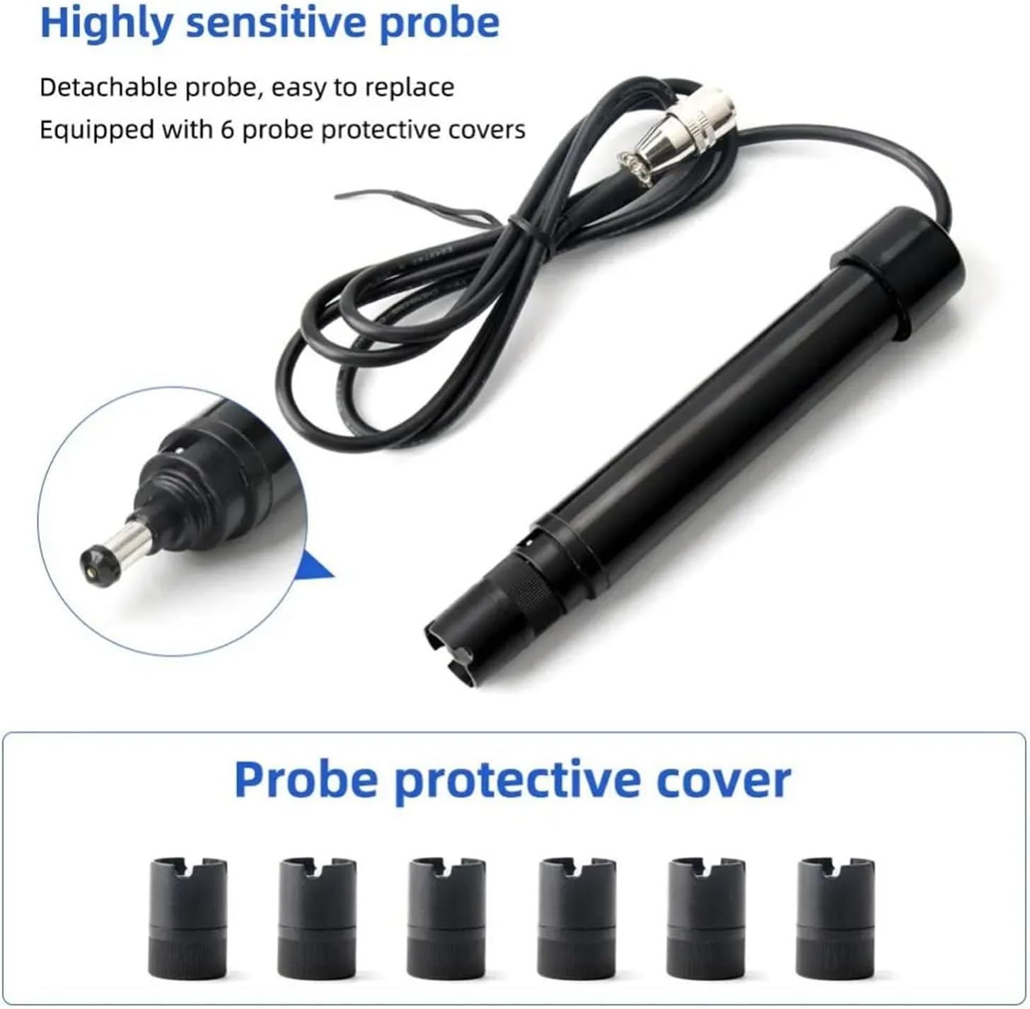0-40mg/L Dissolved Oxygen Meter, Digital Oxygen Concentration Tester Plastic Water Quality Analyzer