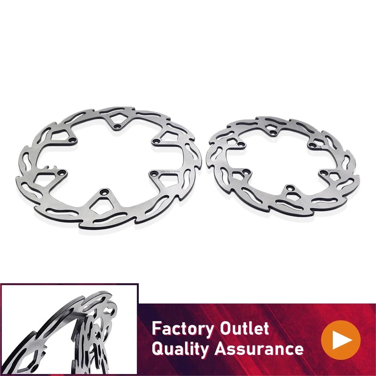 Tylny hamulec tarczowy wirnik Tarcze Hamulcowe Przednie I Tylne 260/220 Mm Pasujące Do KTM EXC SX XC-W Husqvarna FE TE GASGAS EX ECF MC 125-570 Wirnik tarczy hamulcowej(AJ1 FRONT)