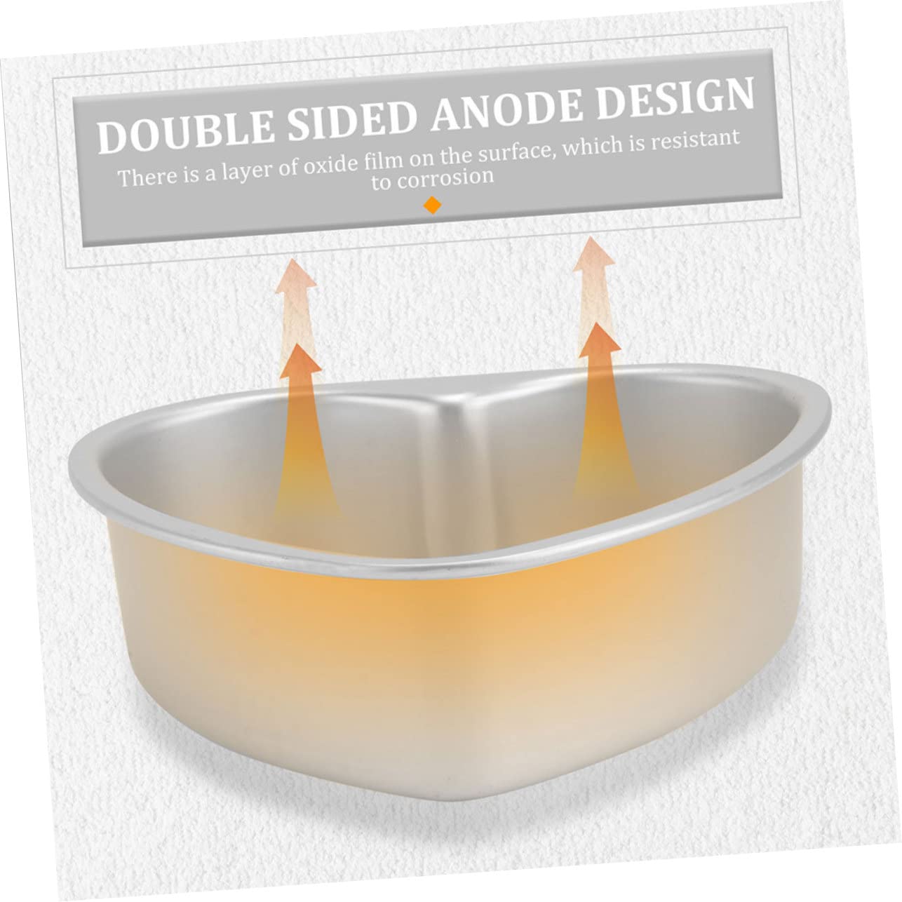 Zerodeko 2 Pezzi Stampo Torta a Forma di Cuore in Lega di Alluminio, Superficie Liscia, Facile Sformatura, per Cheesecake e Torte