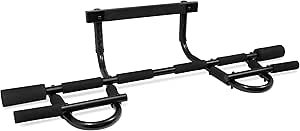 ProsourceFit Fit Multi-Grip Chin-Up/Pull-Up Bar, Heavy Duty Doorway Trainer for Home Gym