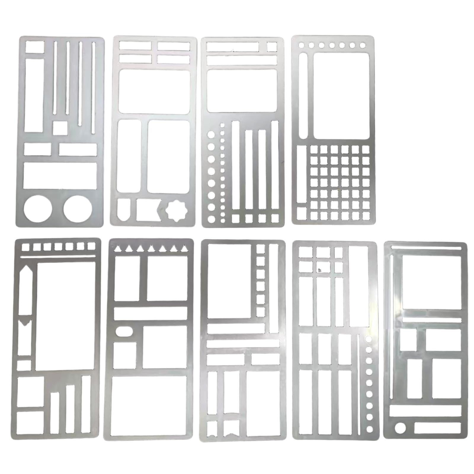APGLSXY Of 9 Customizable Planner Templates Multiple Styles for Personalize Preference and Expression Note Organizers