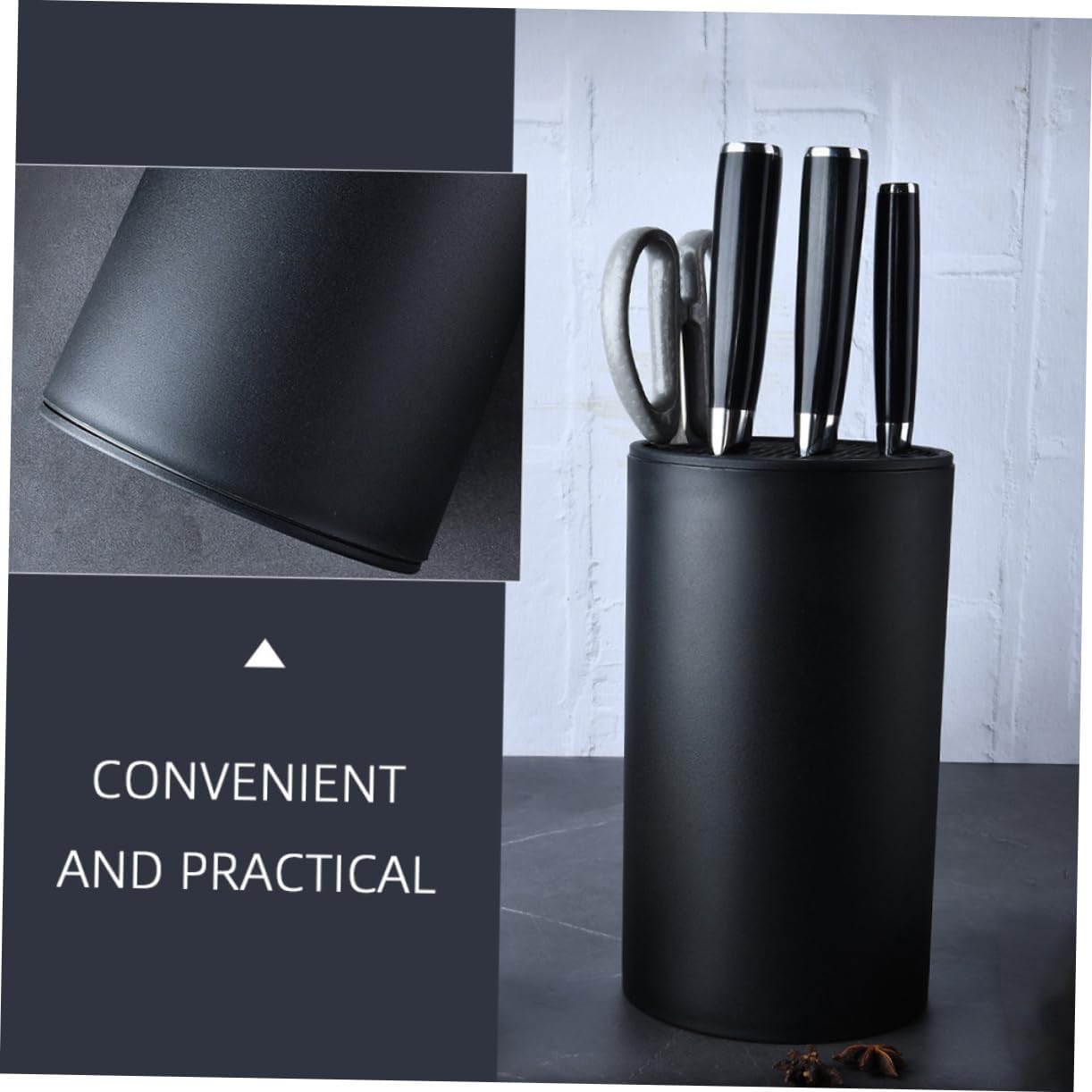 Detachable Plastic Knife Holder Kitchen Cutter Storage Rack Practical Organizer for Household Use Lightweight and Versatile Design