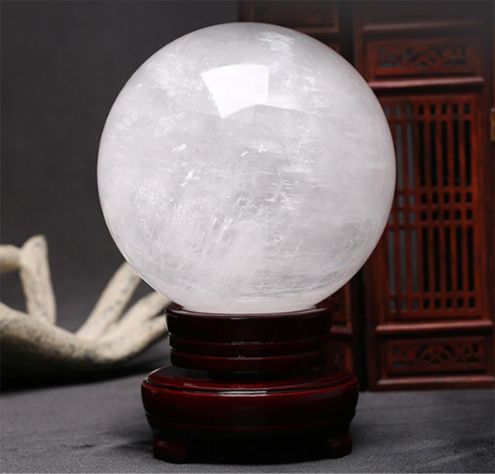 Sfera di Cristallo Feng Shui for la ricchezza fortunata(7.1"(18cm))