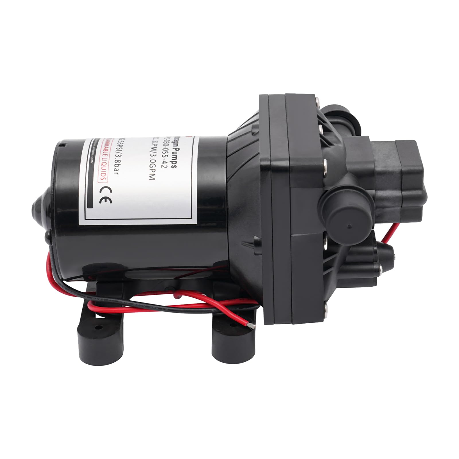 Pompa membranowa 12 V, pompa ściekowa do wody i zużytego oleju, 10 GPM (38 l/min) pompa przemysłowa do samochodu, łodzi, ogrodu, budownictwa i gospodarstwa domowego