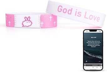 Christian Daily Bible Verse Bracelets Scan Wearable Scripture Christian Bracelet for Men Women - Faith Prayer Gospel Wristbands Daily Bible Verse Bracelet God Jesus Wrist Band Religious Gifts for Men