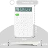 Valkyrie Junno Cute Round Key 12 Digit Desktop Calculator White