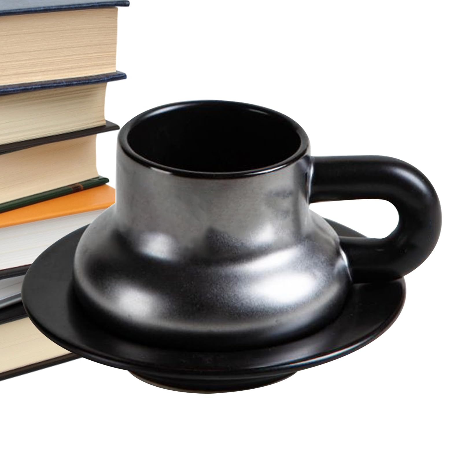 Tasse à café en céramique porcelaine thé avec poignée cuisine et pique-nique