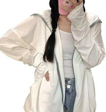 Rash Guard, Sunscreen Clothes, Womens, Bicycle, Visor, Sun Protection Cover, Long Sleeve, Sun Protection Jacket, Sunshade Parka, Ready, UV Protection Guard, Outdoor, UV Protection,