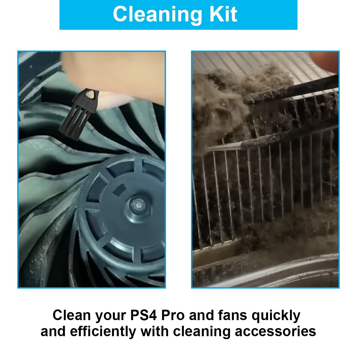 Ventola di Raffreddamento Interna di Ricambio per PS4 PRO CUH-7xxx, dissipatore di Calore CPU 2500RPM per Play Station 4 PRO con Kit di Strumenti di Riparazione