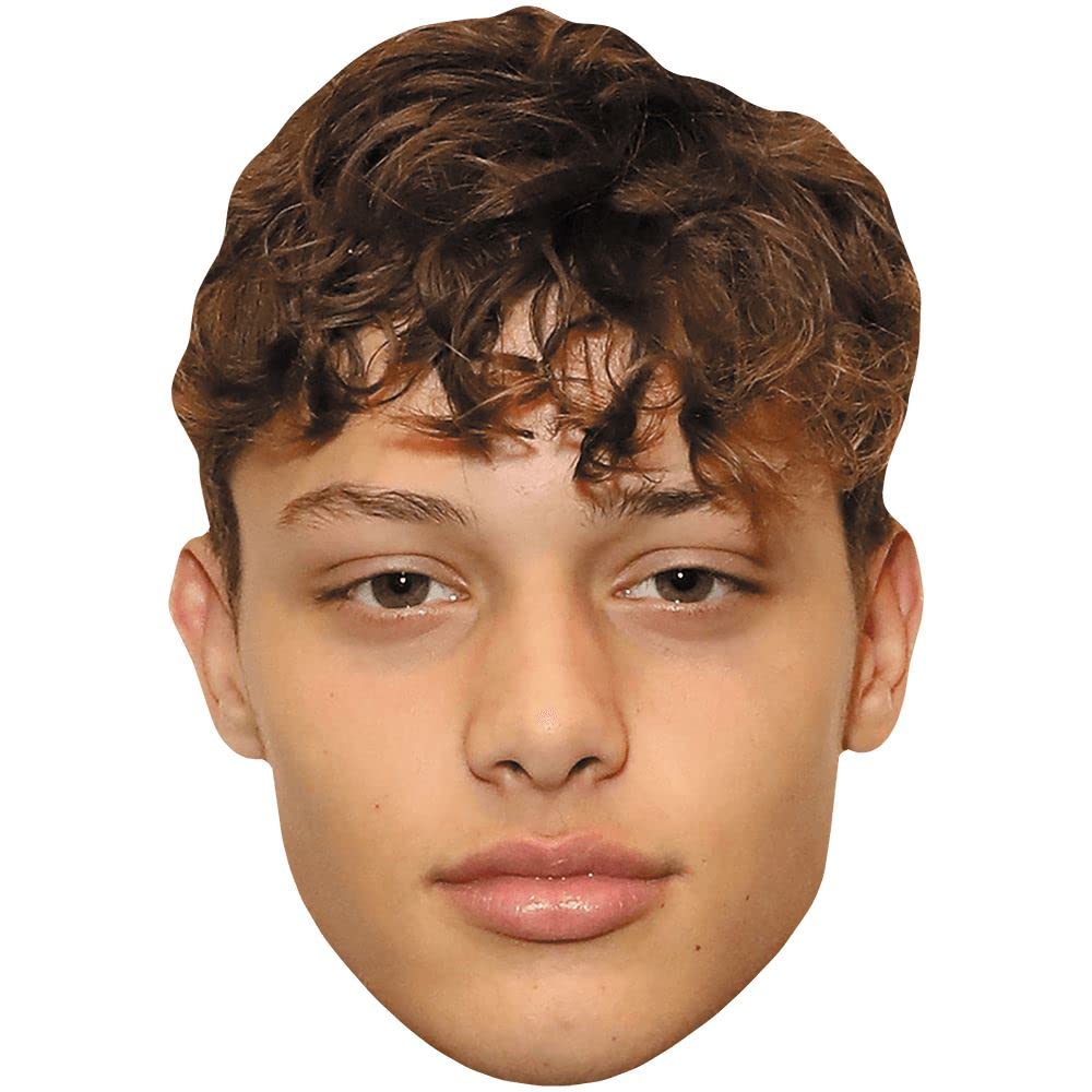 Bobby Jack Brazier (Curly Hair) Celebrity Mask, Flat Card Face, Fancy Dress Mask