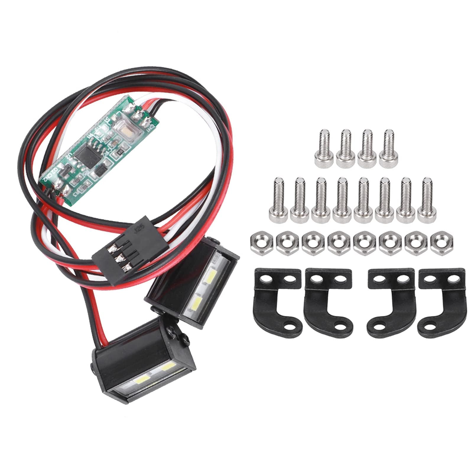 Barre Lumineuse LED 100 Mm – 32 LED – Pour RC Crawler – 3 Modes (fixe, Stroboscope, Respiration) – Universelle, Métal/plastique