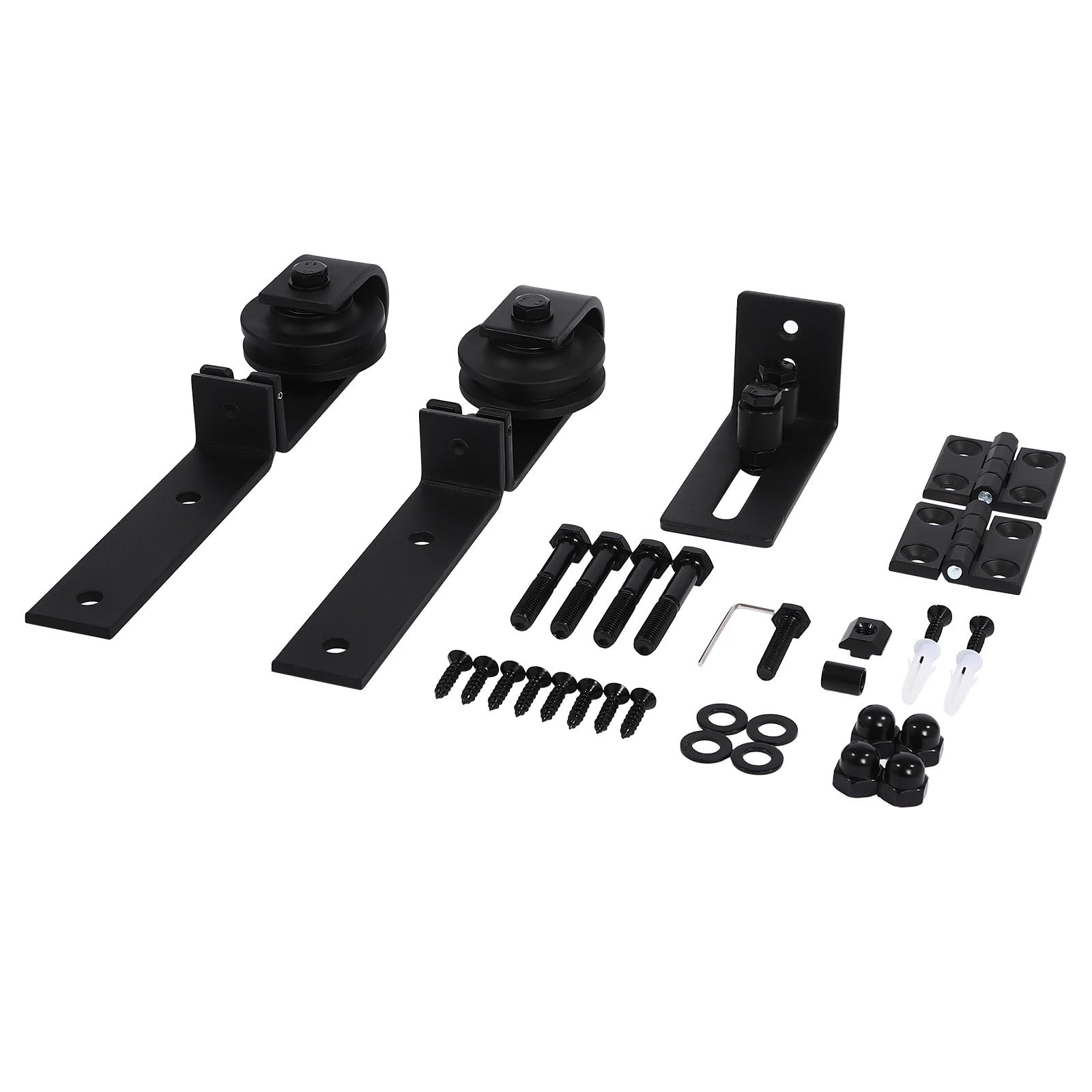 Barn Door Spacer Bi-Folding Barn Door Hardware Set Double Roller(2SET)