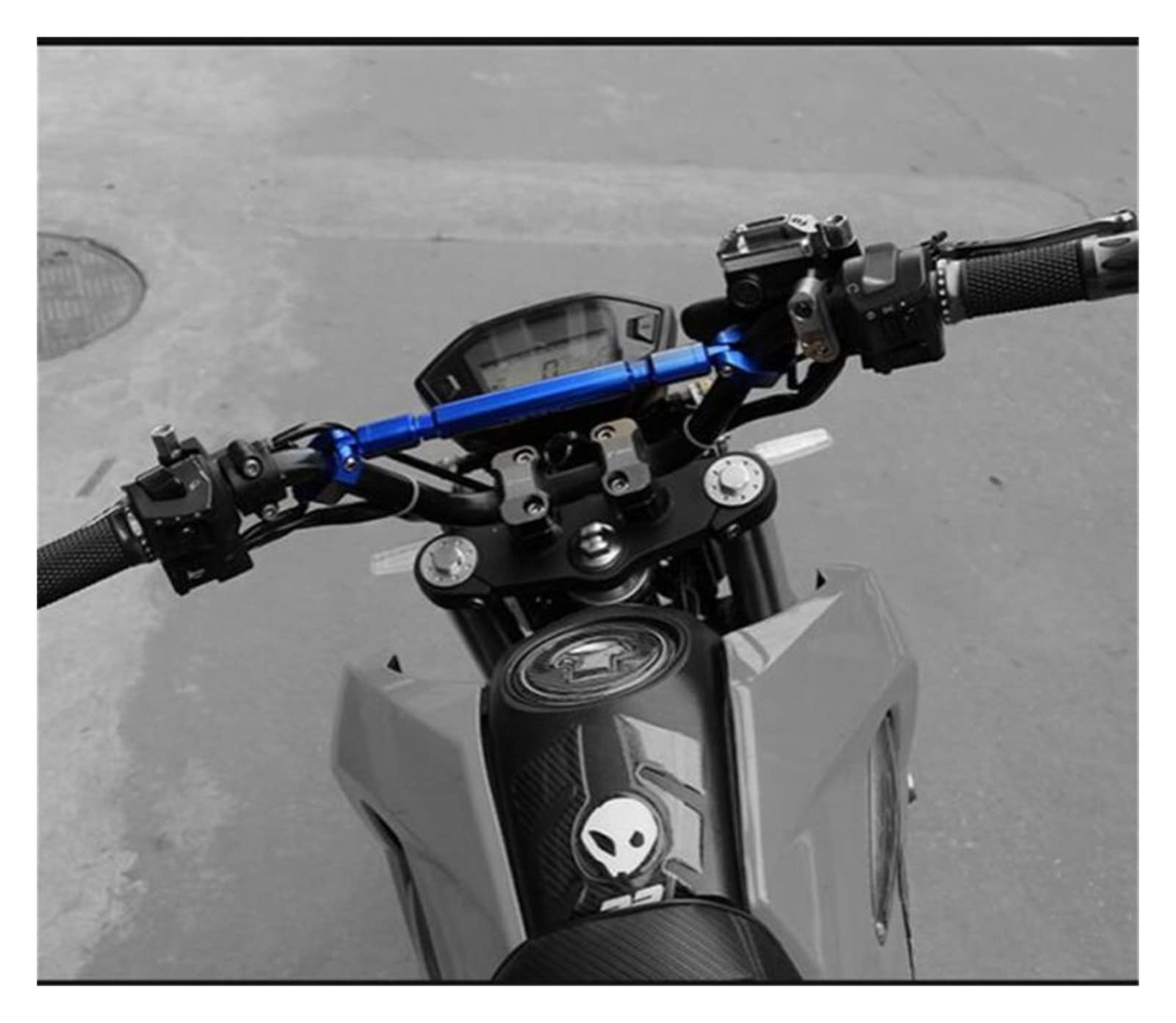 Barre D'Équilibre Universelle Moto 7/8" – Motoforti Alliage Aluminium Noir, Anti-Vibrations
