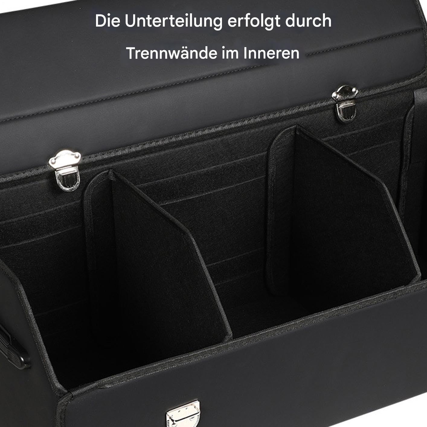Organizer per bagagliaio per auto | Organizer per bagagliaio per veicoli SUV | Custodia impermeabile in pelle effetto pelle pieghevole accessori per veicoli SUV camion viaggi vacanze auto campeggio
