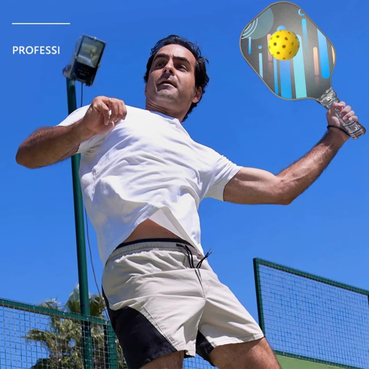 Wiosła do pickleballa, lekkie wiosło do pickleballa do użytku wewnątrz i na zewnątrz z kulkami, dla początkujących i profesjonalistów (Color : K)