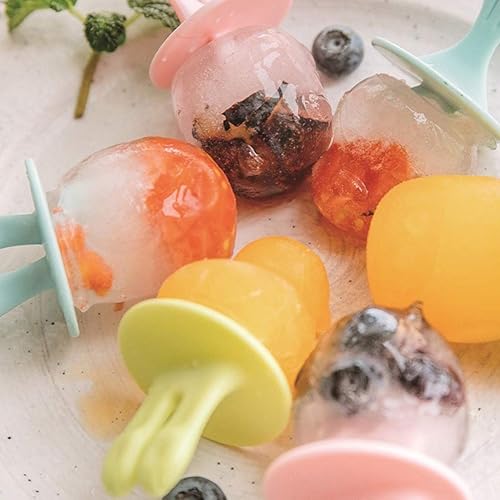 Miniatura 4 de Cabilock Moldes de silicona para paletas de 6 cavidades, moldes reutilizables para helados, bandejas para paletas de hielo, máquina de hielo para