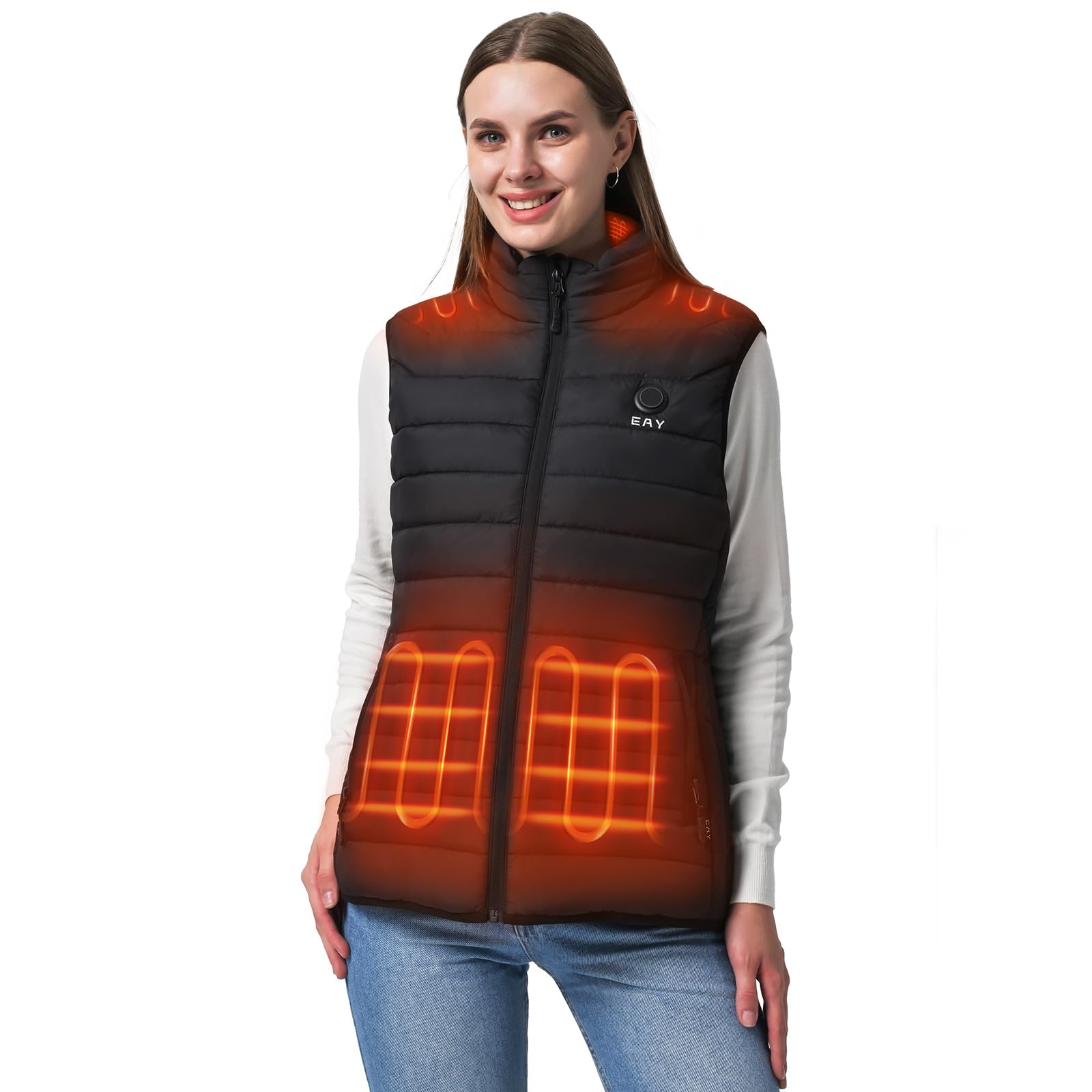 EAYLightweight Rechargeable Heated Vest for Women