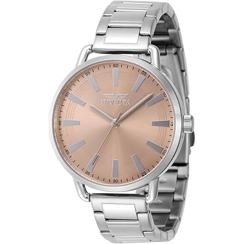 Invicta Lady's Wildflower 38mm Stainless Steel Quartz Watch, Silver (Model: 46329)