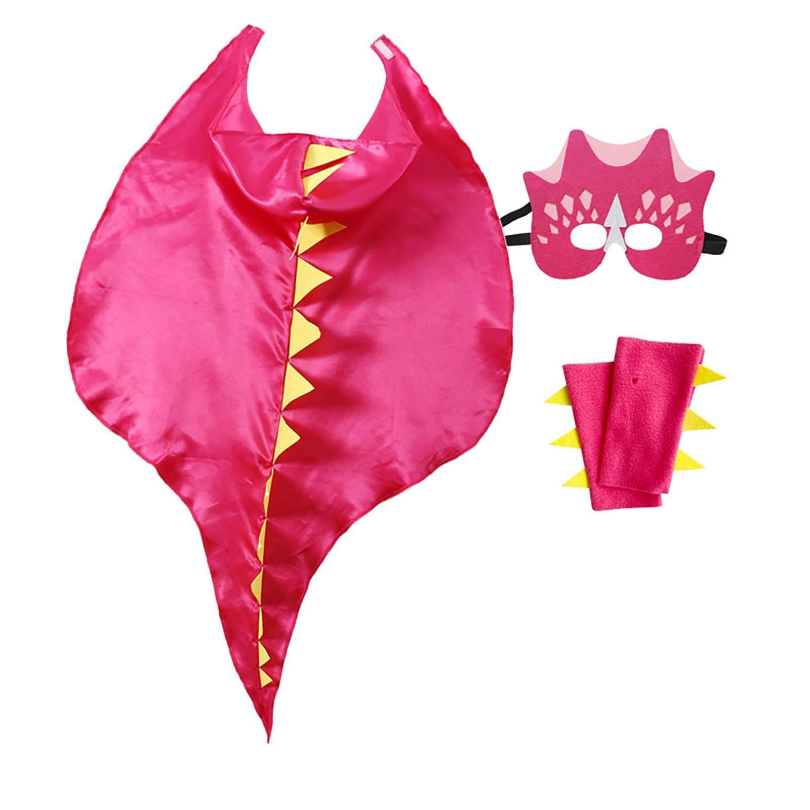 Fancy Dresses For Girls, Kids Dinosaur Cape Costume Hooded Dress Up Play For Halloween Parties And Role Play