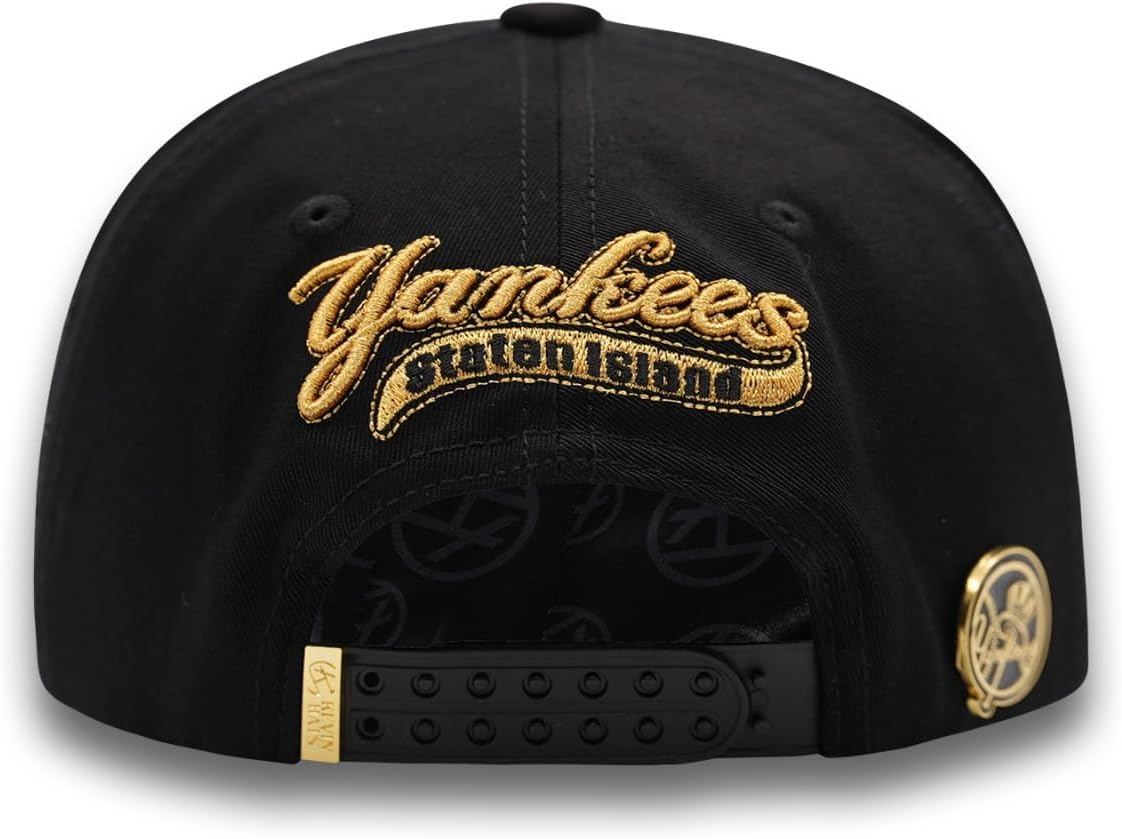 NY Gold- Premium Hat for Men,Caps for Any Occasion, Men's Baseball Cap, Men's Caps Adjustable, Men Hats Black Snapback Hat - Adjustable
