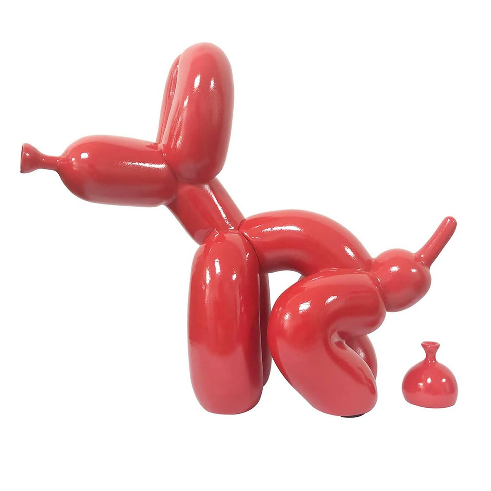 Morlinca Estatua de Perro con Globo, Escultura de Perro con Globo de Resina, Escultura artística de Graffiti, artesanía de Resina, Adorno, decoración de Escritorio, Oficina y hogar,A5