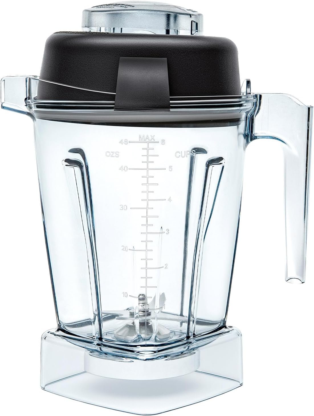 48oz Low Profile Blender Pitcher Compatible with Vitamix 5200 5300 750 7500 5000 6300 E310 E320, Replacement Container with Upgraded Stainless Steel Blades, Fits Classic & Explorian Series