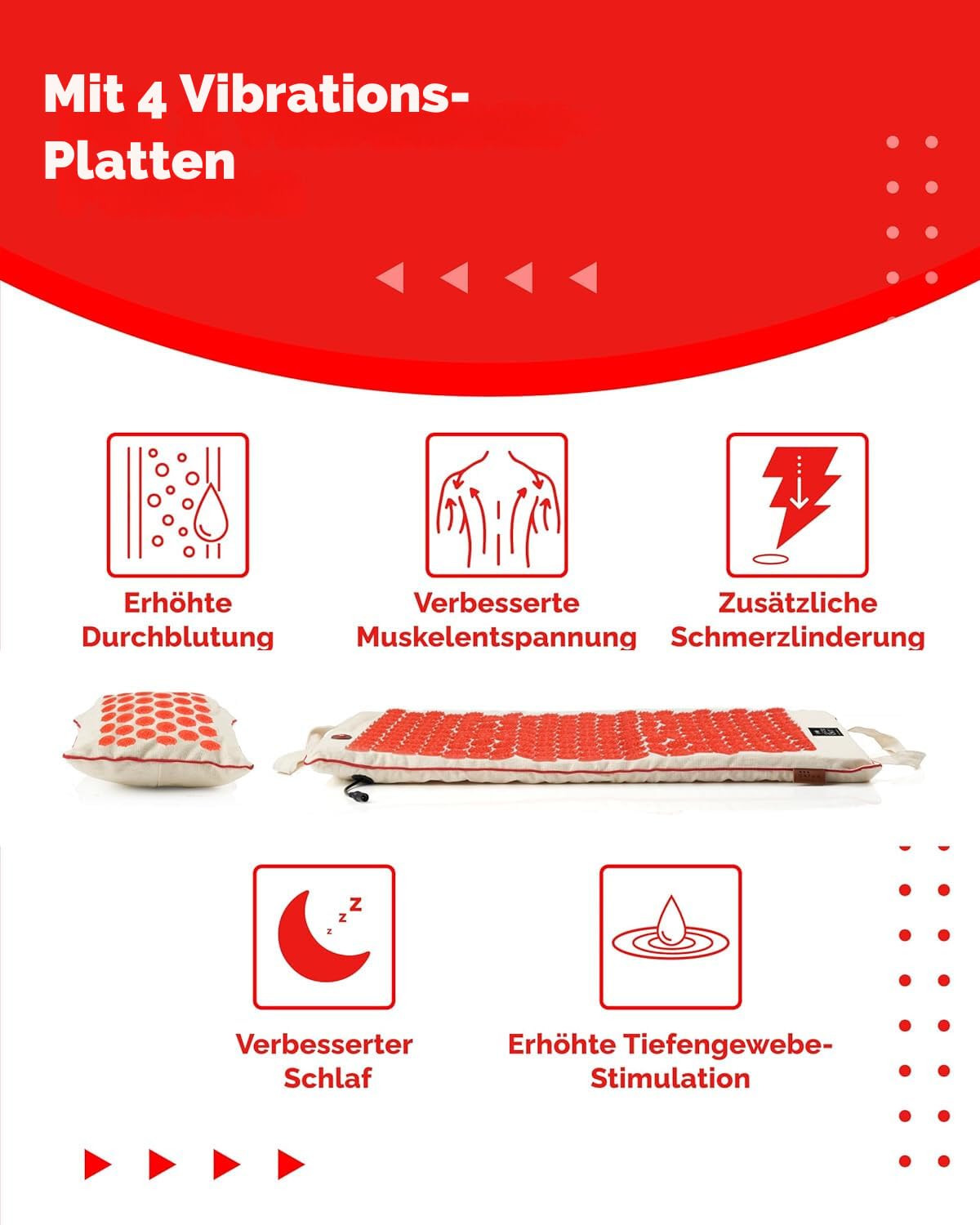 OrthoMatte | Akkupressur-Matte mit Vibrationsfunktion von OrthoMechanik