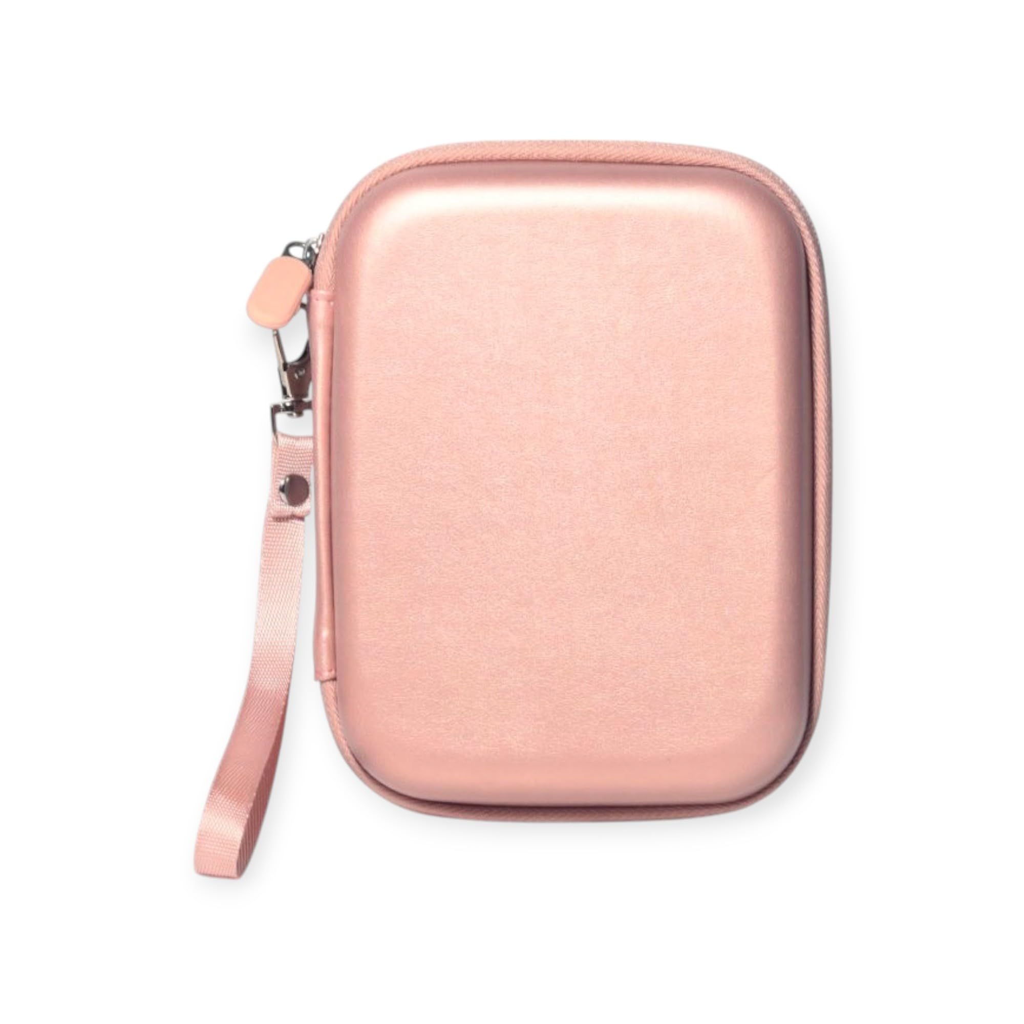 ZIKKON Protective Fuji-Film Insta-x Hard Case for Instant Mini EVO Link 3 Liplay Camera EVA Carrying Bag Holder with Inner Storage Pocket (Blush Pink)-picture-15