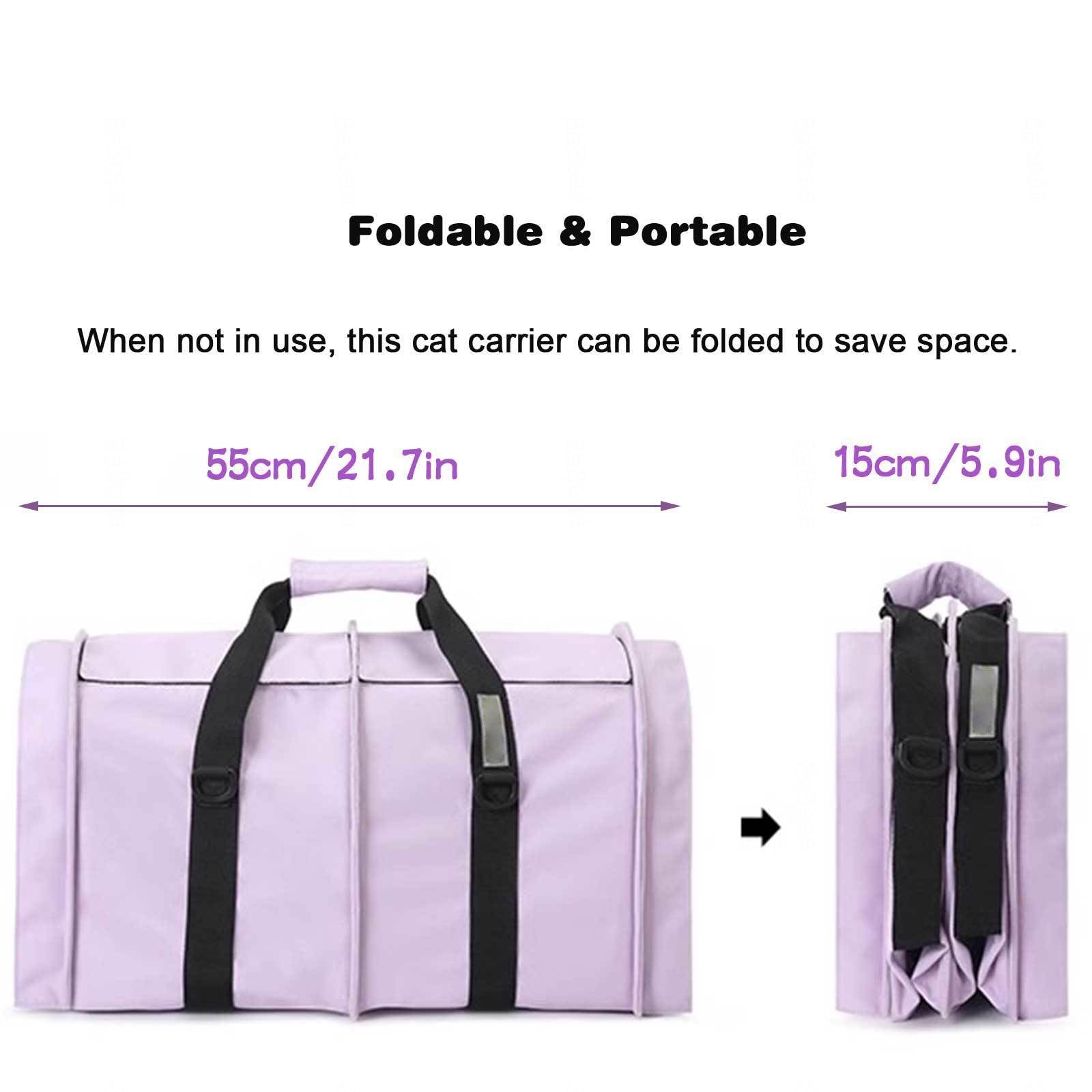 Bolsa de Transporte para Gatos y Perros Bolso Ligero para Mascotas con Lados Suaves Bolsa de Hombro Transpirable para Animales Pequeños, Conejos, Cachorros y Gatitos de hasta 10 LB,Beige