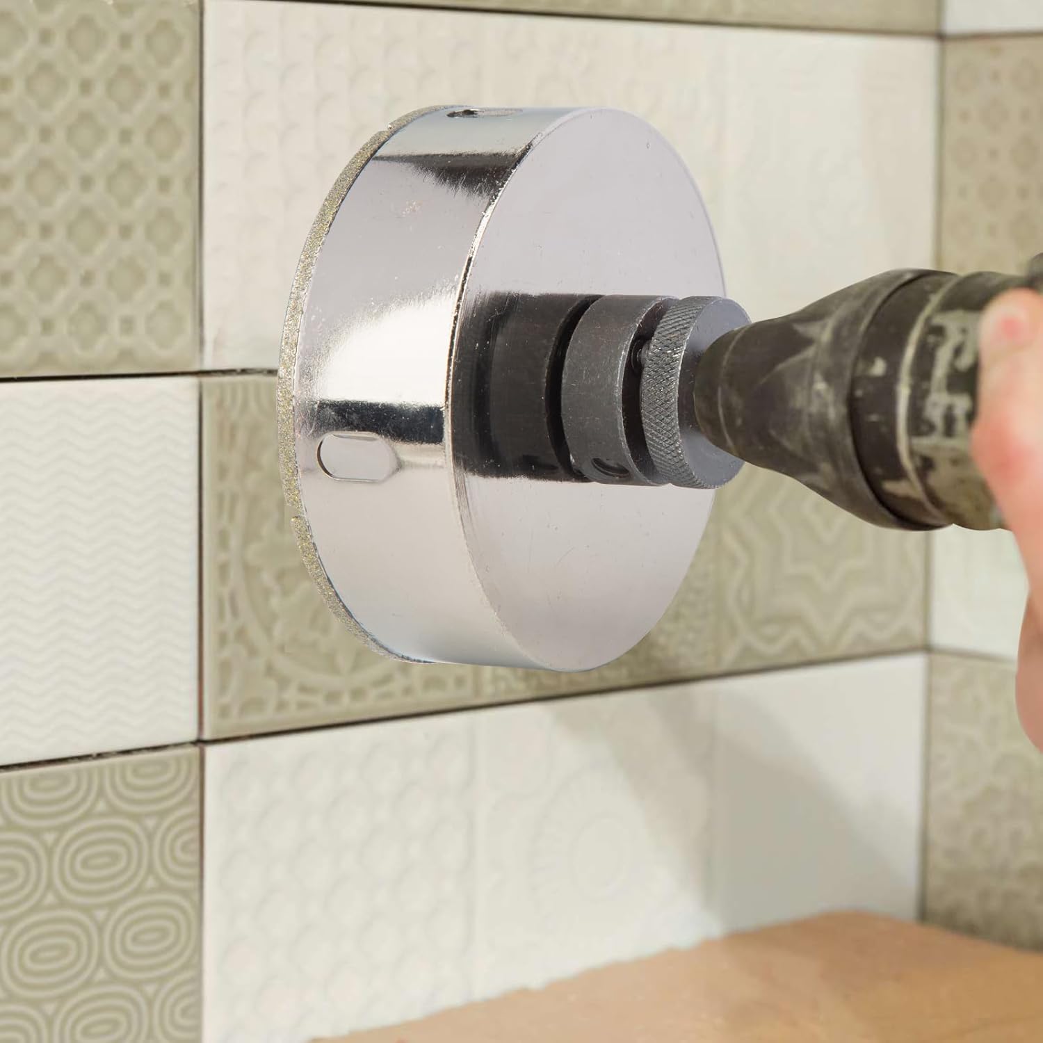 3 Inch Diamond Hole Saw Tile Hole Saw for Ceramic, Tile, Glass, Granite, Porcelain, Marble, with Guiding Drill Bit