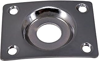Guitar Rectangular Output Jack Plate Square with Screws for Electric Bass Guitar Accessory