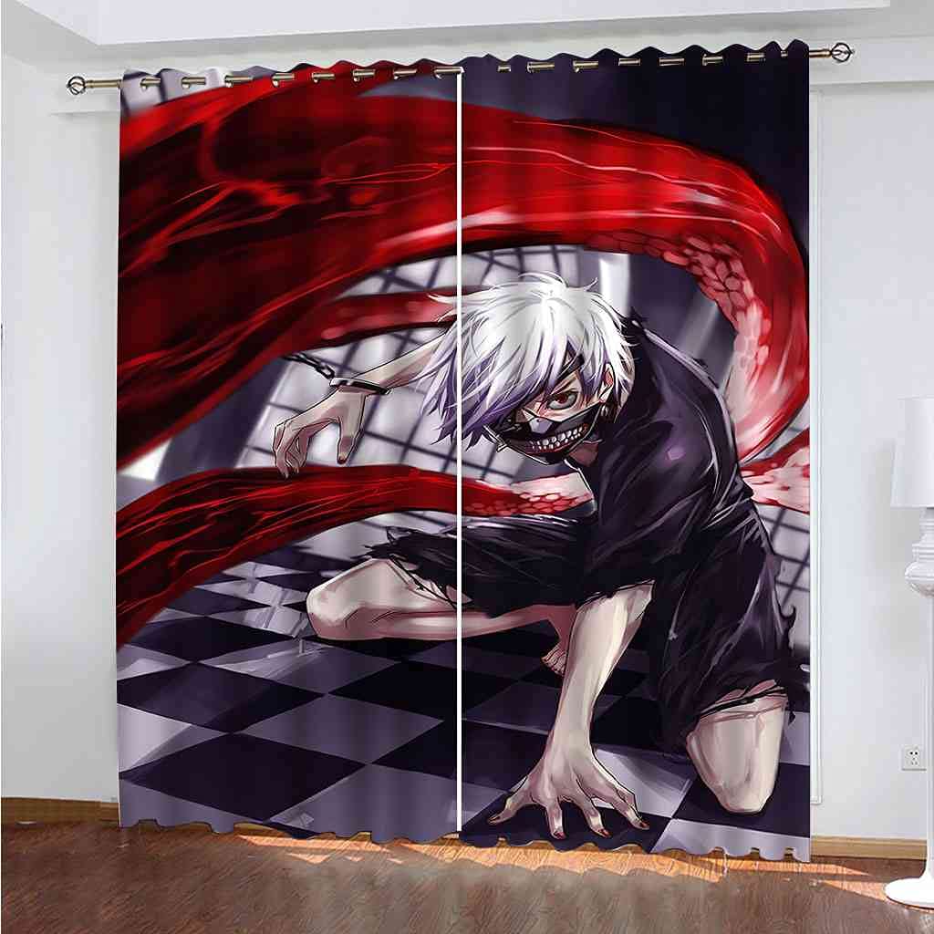 Rideaux occultants anti bruit et lumière pour chambre d'enfant motif anime 300x270cm